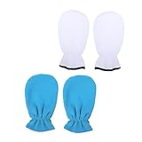 DECORNIJIA 2 Paare Wiederverwendbare Paraffin handschuhe aus Waschbar Hitzeisolierend für Paraffinbad Hände und Füße Tragbar für Spa Hautpflege und Professionelle Wax behandlung
