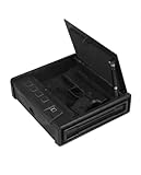 Garvee Sicherer biometrischer Pistolen-Tresor für 2 Handfeuerwaffen – Schneller Zugriff per Fingerabdruck, Digitalcode & Schlüssel – Robuste Stahlkonstruktion mit LED-Innenbeleuchtung – Ideale