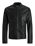 JACK & JONES Male Kunstlederjacke Kunstlederjacke
