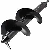 Garten Spiralbohrer 10x30cm Garten Schnecken,Erdbohrer für Bohrmaschine,Pflanzbohrer,Garten Bohrer,Pflanzbohrer für Akkuschrauber,Bodenbohrer Blume Pflanzgefäße Schnecke zum Löcher Graben