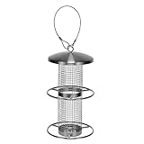 Edelstahl Vogelfutterstation w