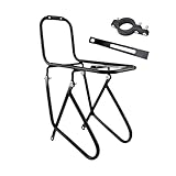 Duroecsain Gepäckträger vorne, Gepäckträger für Straßen- und Mountainbikes, Halterung für Lenkertaschen mit einer Kapazität von 15 kg, für Stadt- und Straßenfahrten