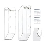 Laptop-Ständer, Universal-Schreibtischzubehör aus transparentem Acryl mit Klebstoff und Schrauben – Laptop-Ständer, Spielkonsolen, Tablets, Studien im Innenbereich