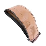 EPIGEIST PU Kinderwagen Armlehnenbezug mit Reißverschluss Strapazierfähiger Griffschutz Leicht zu Reinigen Langlebiger Schutz für Kinderwagen Einfach zu Montieren Braun