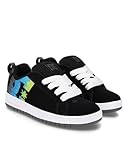 DC Shoes Jungen Court Graffik Skateboardschuhe, Black Multi White, 38 EU