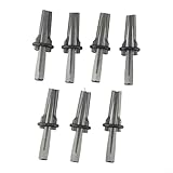 GLFLOW 7-teiliges Stahlkeil-Set für Steinspaltung, 9/16 Zoll Federscheiben, Steinbeton-Handwerkzeuge, 14 mm Durchmesser