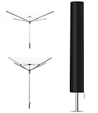 Goxiry Wäschespinne Schutzhülle 168 x 30 x 30 cm Abdeckung Wäschespinne 420D Oxford Wäschespinne Hülle Winterfest UV Beständiges, Compatible with Leifheit, Brabantia, Vileda, Juwel Wäschespinne