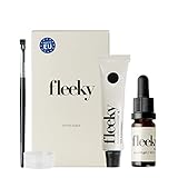 fleeky Tint Kit Black - DIY Set fürs Färben von Gesichtshärchen wie Augenbrauen, Barthaaren etc. bestehend aus Farbe, Gel Oxidant, Färbepinsel, Farbschälchen