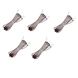 Lautsprecherkabel 5x Speaker Cables Red Gray Sound Wires Cords White Connectors Compatible With Sony Disc Deck Receiver Mini Hi-Fi System