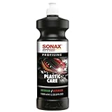 SONAX PROFILINE PlasticCare (1 Liter) Kunststoffpfleger frischt Farben auf, gibt dezenten Glanz und kaschiert Vermattungen und Kratzer auf Kunststoff, Art-Nr. 02054050