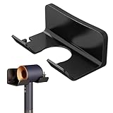 POHOVE Föhn Halterung,Fönhalter Ohne Bohren,Haartrockner Halterung Föhnhalter Wand Ohne Bohren,Haartrocknerständer für Badezimmer, geeignet für die meisten Haartrockner,Einfache Installation