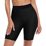 Damen-Badeshorts, schnelltrocknend, Badeshorts für Damen, hohe Taille, Badehose, Badeshorts, Jungen, Badehose, Sport, Damen, Strand-Shorty, A#4-le, Schwarz, XX-Large