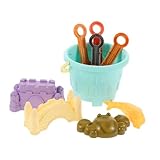 TOYANDONA 9 Stück Teiliges Sandkastenspielzeug für Kleinkinder mit Sandschaufel Gießkanne Sandförmchen und Fahrzeug Sicher für Kinderhände Fördert Kreativität Soziale Fähigkeiten und Aktives