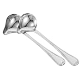 WEKADRIN Löffel Aus Edelstahl Suppenkellen Saucenkelle Frecher Schöpfkelle Mit Ausgießer Saucen-dressing-löffel Soßenlöffel Mini-schöpfkelle Ölkelle Silver Rostfreier Stahl