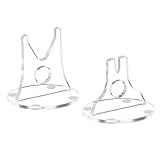 perfk Messerständer aus Acryl für den Tisch, praktisch und zu montieren – ideal für Schreibtisch, Hütte oder Zuhause, Transparent