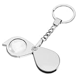 Mini Lupe 30-fache, Juwelier Lupe Klein Zusammenklappbare Handlupe Taschenlupe Faltbare Leselupe Tragbare Lupen Vergrößerungsglas für Edelsteine Lesen Bücher Zeitungen Landkarten Münzen Reparieren