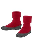 FALKE Unisex Kinder Cosyshoe Minis K HP Wolle Rutschhemmende Noppen 1 Paar Stoppersocken, Pink (Red Pepper 8074), 27-28