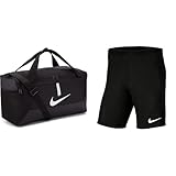 Nike Unisex-Adult Academy Team Sporttasche, Black/Black/White, MISC & Herren Shorts Dry Park III, Black/White, L, BV6855-010