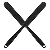 STOBAZA Wachsspatel aus Hartwachs 2 Stück Große Silikon Spachtel für Körperhaarentfernung bei Achseln und Beinen Hitzebeständig und Wiederverwendbar