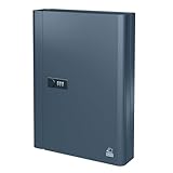 BASI | Schlüsselkasten mit Zahlencode | Erhältlich in 3 Größen 20/28 / 48 Haken | Schlüsselschrank mit Zahlenkombination 3-stellig frei einstellbar | Schlüsselkassette Anthrazit matt