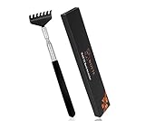 WOVTE Rückenkratzer, Edelstahl Tragbares Teleskop Rückenkratzer, Geschenke für Männer Frauen Männergeschenke, Weihnachtsgeschenke für Männer Frauen, Geburtstagsgeschenk für Männer Frauen