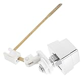 HOMSFOU Toilettengriff Ersatztankdeckel Toilettenspüler Ersatzset Toilettenspülknopfpresse Tragbarer Toilettenspülgriff Toilettenschüssel Toilettenspülgriff Ersatzmetall