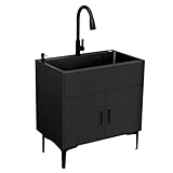 Freistehender Wäscheschrank mit Korbsieb, hohe Tragfähigkeit für Hauswirtschaftsraum