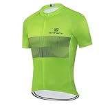 samheito Radtrikot Herren Kurzarm Fahrradtrikot Elastische Atmungsaktive Cycling Jersey Schnell Trocknen MTB Rennrad Trikot für Männer Outdoor Sport