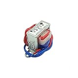 TNGNMGVSJ EI28*12 Leistungstransformator 1W DB-1VA 220V auf 6V/9V/12V/15V/18V/24V/einzeln/doppelt (Color : 220v Single V 2 Line, Size : AC15V)