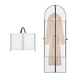 Kleidertaschen, lang, Kleiderhüllen, Kleidersäcke, volle Länge, 180 x 60 cm, Kleidertasche, Kleiderhüllen, Träger für Damen, Reisen, mit Reißverschluss, wasserdicht, atmungsaktiv, Anzugtaschen für