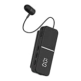 Bomefoi Kabellose Ohrhörer,Ohrhörer mit Reversclip - Training Mit Digitaler Anzeige | für Sport Arbeit Training Fitnessstudio Männer Frauen Reisen