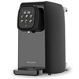 Quelltal Pro 5-in-1 Osmoseanlage [Schwarz | 6 Temperaturstufen | 5 Filterstufen] – Mobiler Wasserfilter ohne Anschluss – Umkehrosmose für Küche, Büro & Wohnmobil – Kalkfreies, reines Trinkwasser