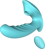 Butterfly Vibrator Lecken Tragbare G-Punkt Klitoris Vibratoren für sie mit Fernbedienung, Aufladbare Leise Dildo Erotik Sexspielzeug mit 12 Vibrationsmodi für Frauen Paare