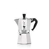 Bialetti Moka Express Ikonische Herdplatten-Espressomaschine, Aluminium, 270 ml