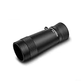 EXTRWORY Monokular-Teleskop 4 x 18 6 x 18 8 x 25 Metallkörper HD Objektiv kompakt für Outdoor Camping Wandern Vogelbeobachtung Reisen schwarz (6 x 18)