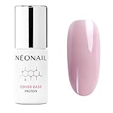 NÉONAIL UV Nagellack - Base Coat Gel UV - Cover Base Protein Light Nude 7,2 ml - Unterlack Für Nägel - Lack - Gel Nägel - NÉONAIL Modeling Base