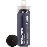 Raquex Squashbälle im 3er-Tube – 4 Geschwindigkeitsoptionen – Elite Doppelgelb, Intermediate Gelb, Rot Squashbälle Anfänger, Fortgeschrittener Blau. Von der WSF zugelassener Squashball