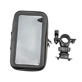 Mikinona wasserdichte Fahrrad Handytasche für Smartphones Wetterfeste Halterung mit Drehung Einfache Installation für Radfahrten und Outdoor Aktivitäten