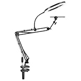 Wsdsgz Deckenhalterung Mit LED Ringen Licht Und Roboterarm Einfache Einrichtung Für Streaming Basteln Feste Aufnahmen Videoaufnahmen Telefonhalterung Mit LED