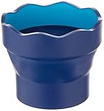 Faber-Castell 181510 - Wasserbecher CLIC & GO, faltbar, blau, 1 Stück