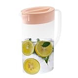 Großer Wasserkrug – großer Trinkwasserspender, Wasserkocher mit Ausgießer | Lebensmittelbehälter für Saft, Milch und Getränke, ideal für Zuhause, Küche und Kühlschrank