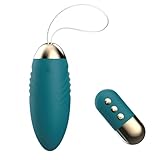 Oziral Vibrator mit fernbedienung, G-Punkt- und Klitorisstimulation,10 Vibrationsmoden Sexball mit Fernbedienung, Sexspielzeug für Paare und Frauen, wiederaufladbares Vibro-Ei, Grün