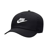 Nike FB5063-010 K NK Club Cap US CB FUT WSH Hat Unisex Black/White Größe 1SIZE