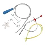 TOBBOMEY 6 Stück Teiliges Rohrreinigungsset Flexibel Langlebig für Küche Bad Waschbecken und Dusche Abfluss Dredge Werkzeug zur Schnellen Entfernung von Haaren und Ablagerungen im Haushalt