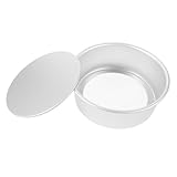 MOKKHNB Eloxierte Rund Kuchenform mit Abnehmbarem Boden Antihaft Backform aus Aluminiumlegierung Wiederverwendbar und Sicher für Ofenbacken für Torten und Desserts