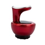 DECORNIJIA Elektrisches Gua Sha Massagegerät Saugleistung Kabellos Wiederaufladbar für Meridianmassage Rücken Fußbehandlung Vielseitig Einsetzbar Rot