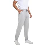 FGFD&OU Jogginghose Herren Baumwolle Sweathose Lange Sporthose Sweatpants Freizeithose Trainingshose Fitness Jogger Laufhosen Modern (Hellgrau, L)