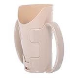 UKCOCO Stillbecher Keine Verschüttungsbecher für Wasserbecher für ältere Menschen für bettlägerige Patienten Schnabeltasse Latte Tasse pp Beige