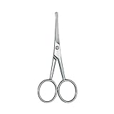 ZWILLING Nasen und Ohrenhaarschere (Gerade Schneide, abgerundete Spitze für sicheren Schnitt, ergonomische Form), Premium, 105 mm