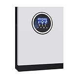 PSMPENG 3KW 24V 230V Offgrid Solar Inverter DC zu AC Konverter Arbeiten mit Batterien Mit 80A MPPT Solar Controller Wi-Fi Monitor Energiesparende und langlebig